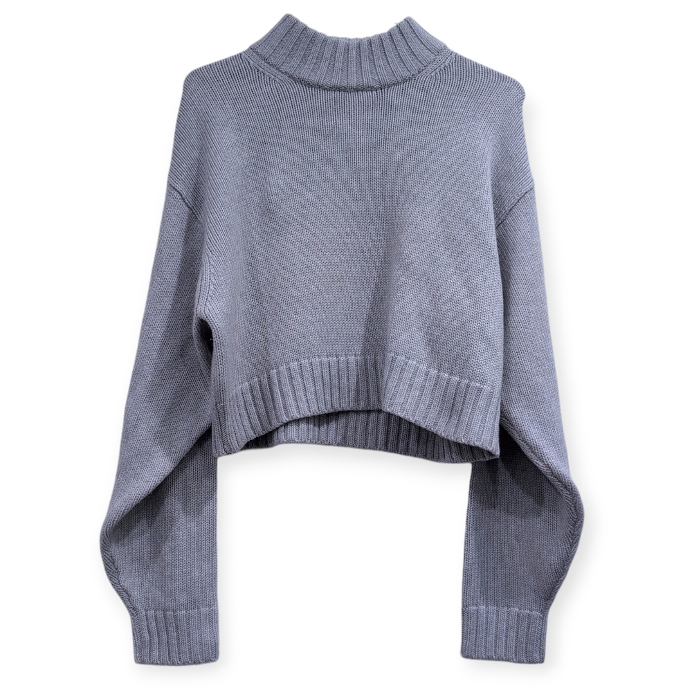 Aritzia Wilfed Free wool cropped Crop turtleneck  Crop Long Sleeves  Medium - Picture 3 of 5